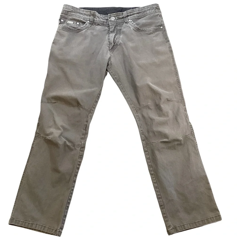 Kuhl Men’s Kanvus Jeans Grey Color Style 5114 36x29 Outdoor Work‎ Patina Dye